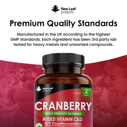 Cranberry Vitamin C and D Tablets
