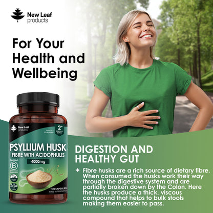 Psyllium Husk Fibre with Acidophilus Capsules