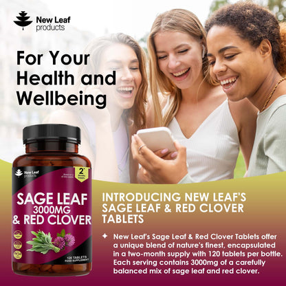 Sage Leaf and Red Clover Tablets