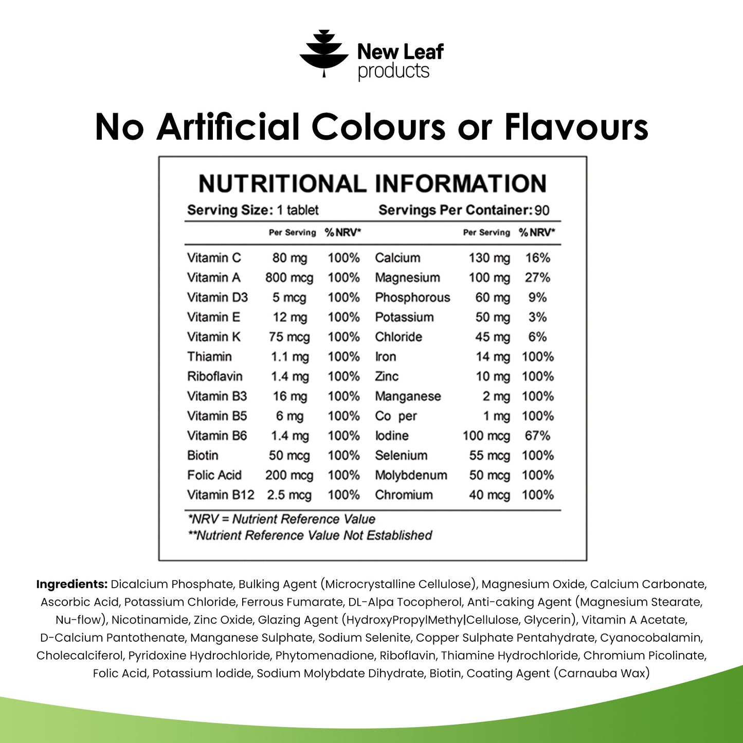 Multivitamins Minerals Tablets