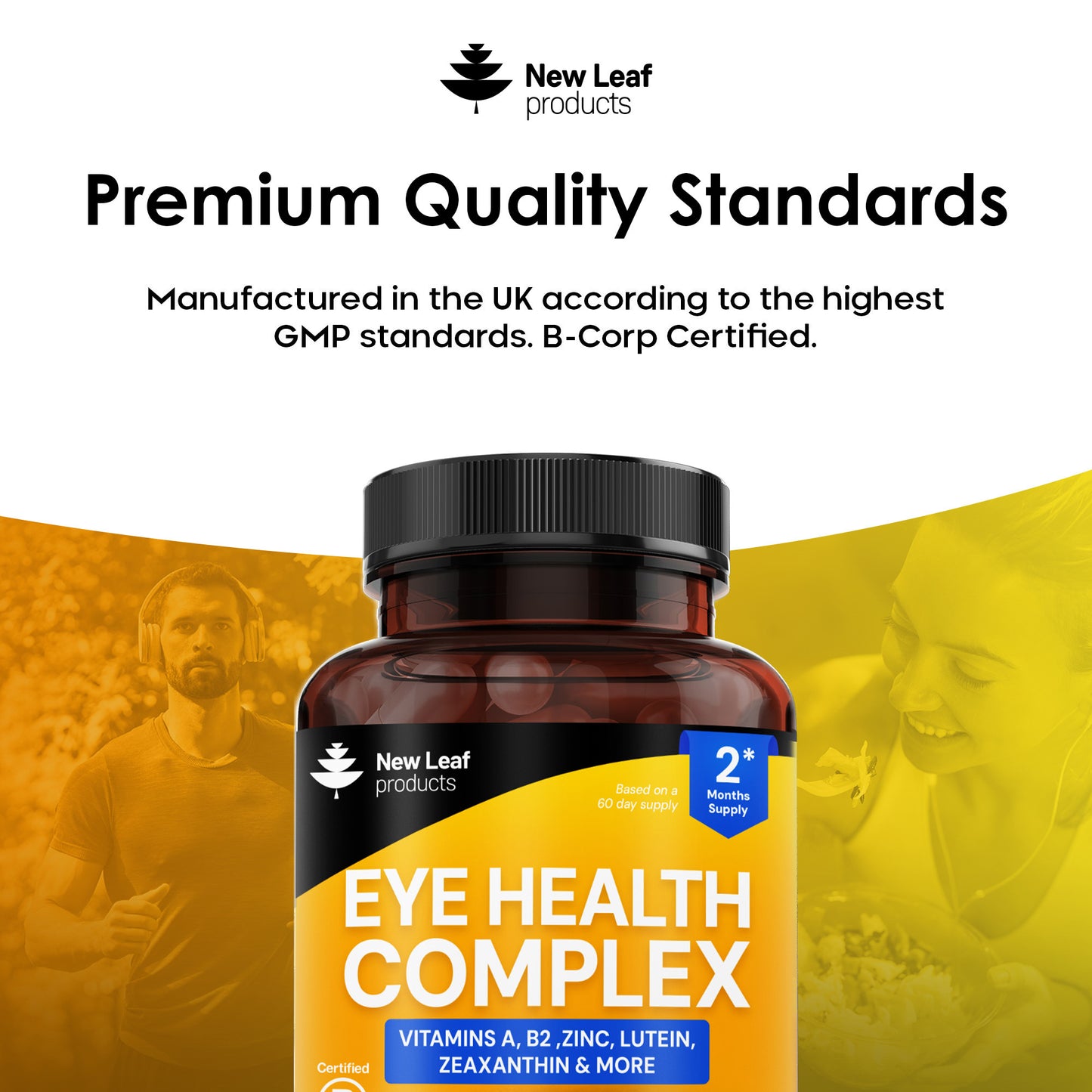 Eye Health Complex Vitamin A, B2, Zinc, Lutein Zeaxanthin Capsules