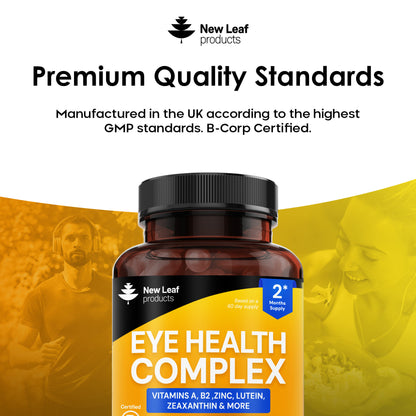 Eye Health Complex Vitamin A, B2, Zinc, Lutein Zeaxanthin Capsules