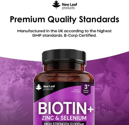 Biotin+ Vitamin B7 Tablets 180 Fill