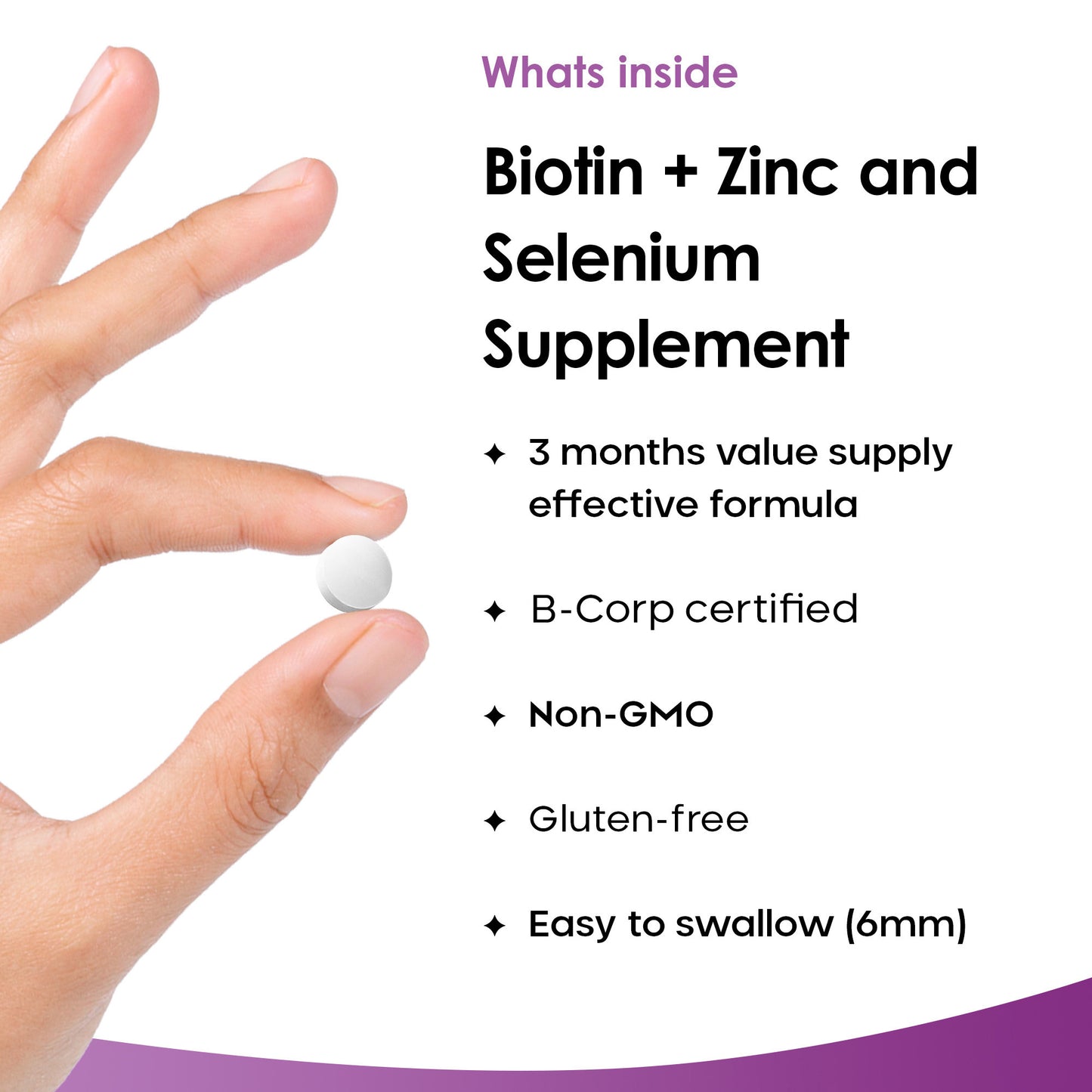 Biotin+ Vitamin B7 Tablets 180 Fill