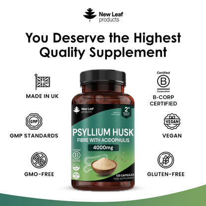 Psyllium Husk Fibre with Acidophilus Capsules