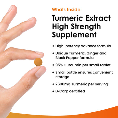 Turmeric, Curcumin, Ginger Tablets 180 Fill