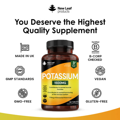 Potassium Tablets 180 fill