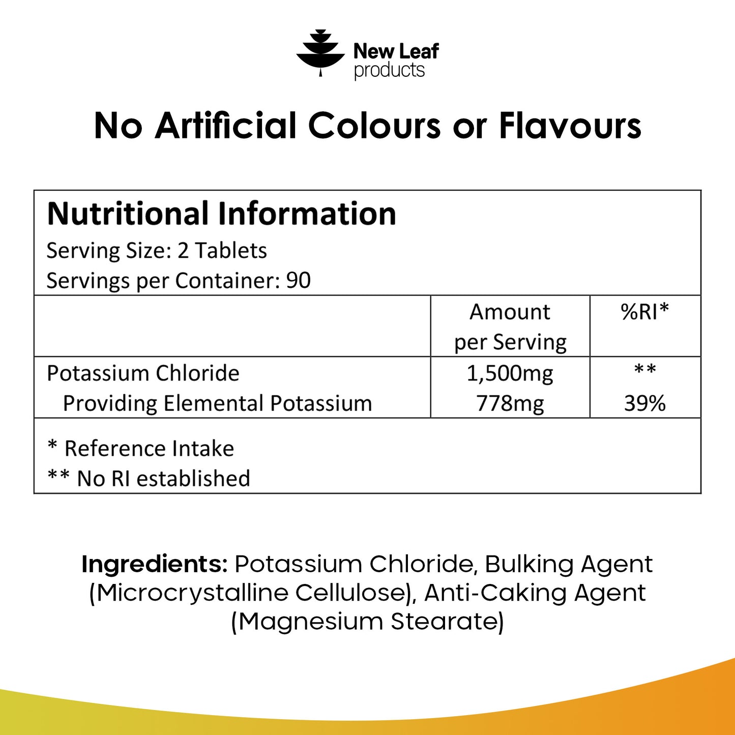 Potassium Tablets 180 fill