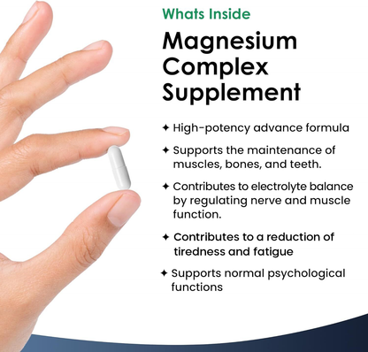 Magnesium Complex 4-in-1 2000mg High Strength Capsules