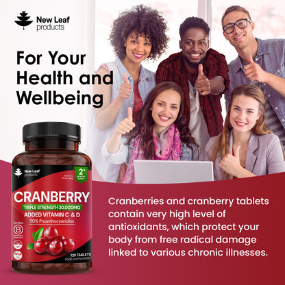 Cranberry Vitamin C and D Tablets