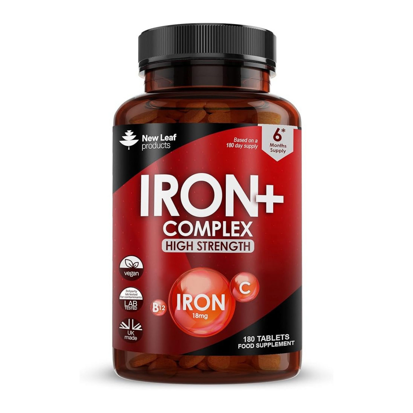 Iron+ Complex with Vitamins C B12 Tablets