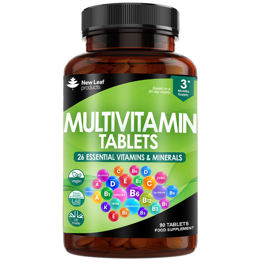 Multivitamin Supplements & Minerals - 26 Essential Vegan Vitamins High Strength