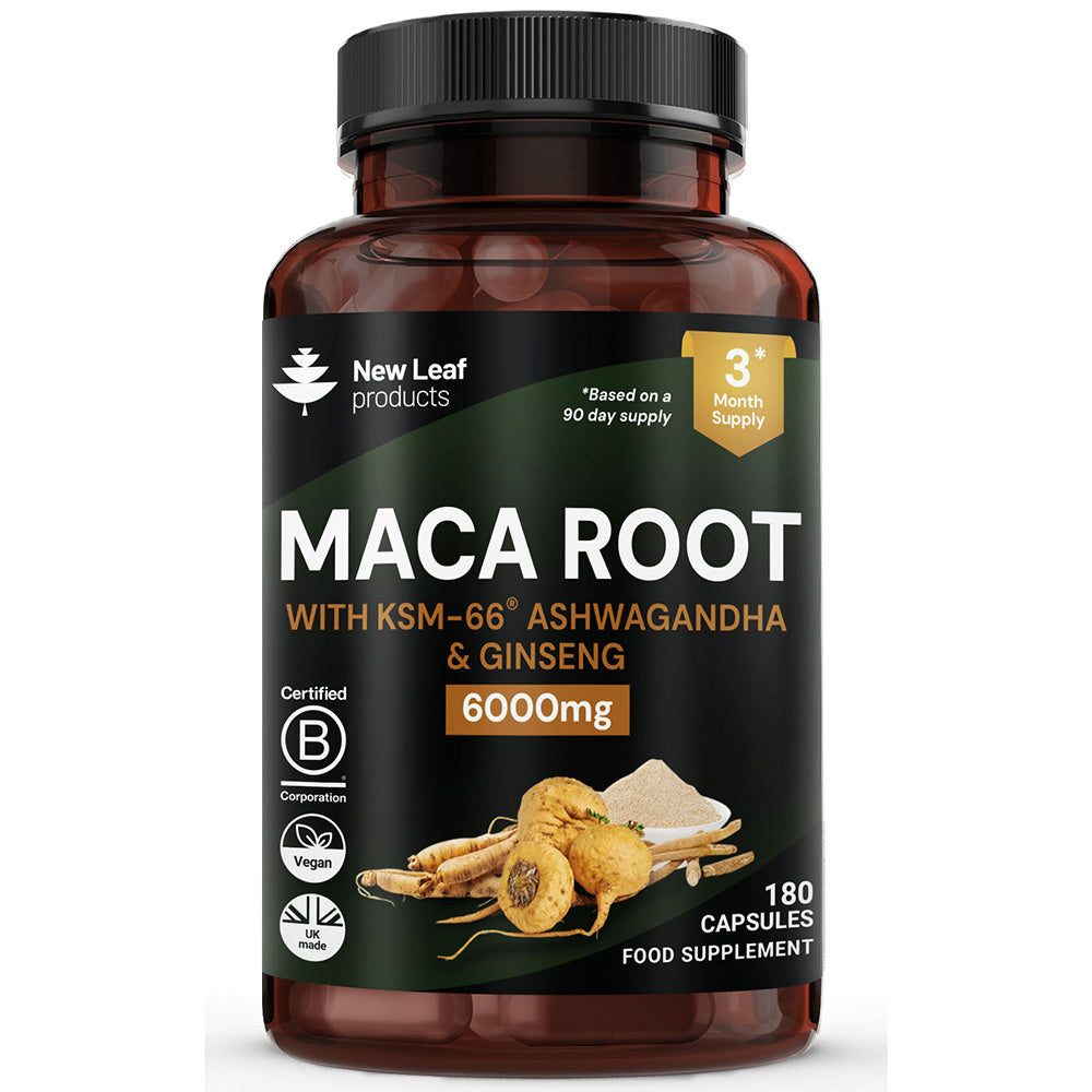 Maca Root + Ashwagandha & Ginseng 180 Capsules