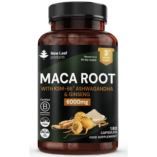 Maca Root, Ashwagandha, Ginseng Capsules