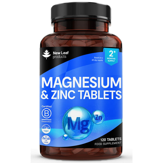 Magnesium and Zinc Tablets 120 Fill