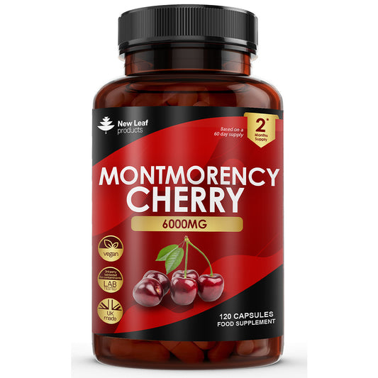 Montmorency Cherry 6000mg Extract - 120 Capsules High Strength Concentrate