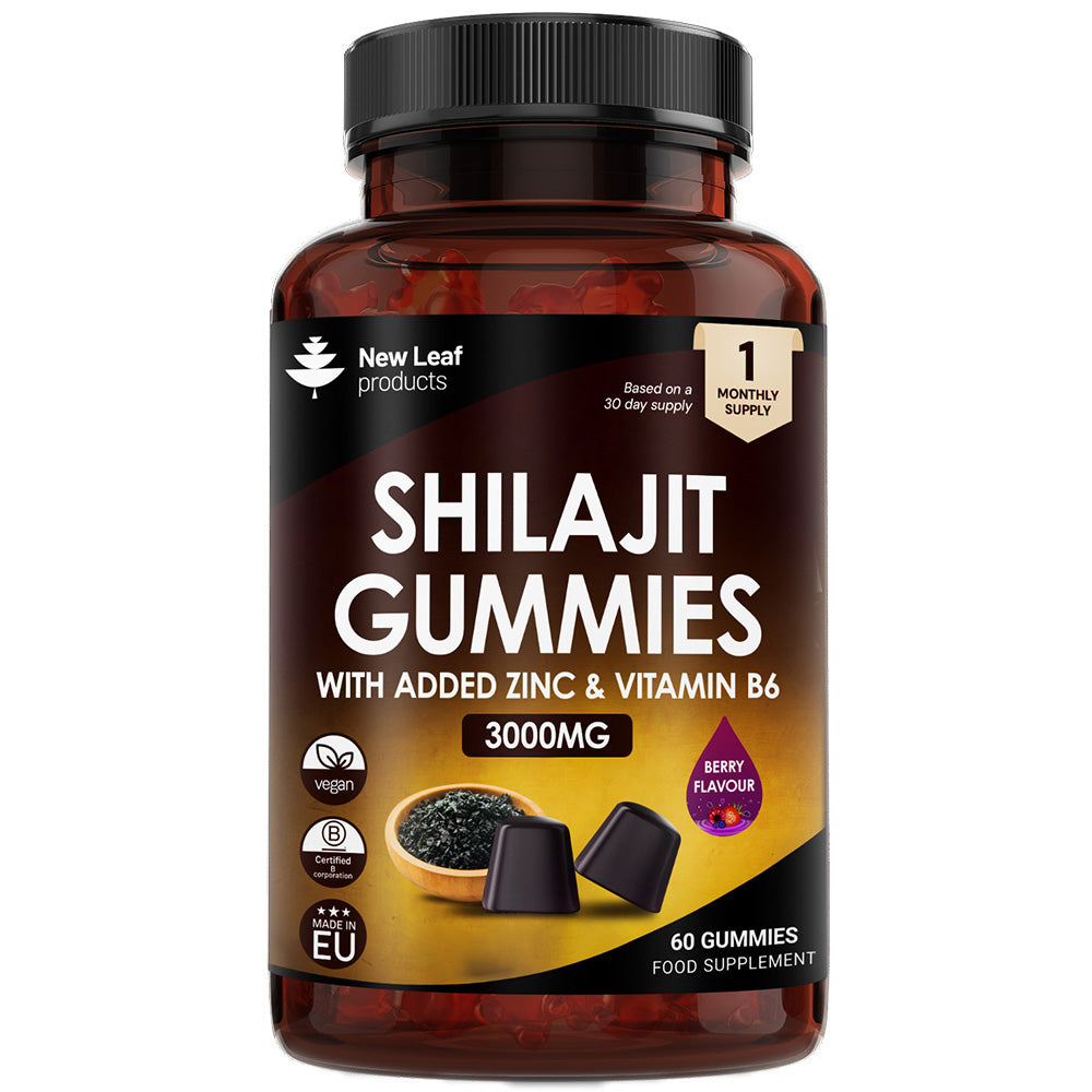 Shilajit Gummies With Zinc and Vitamin B6 Supplements