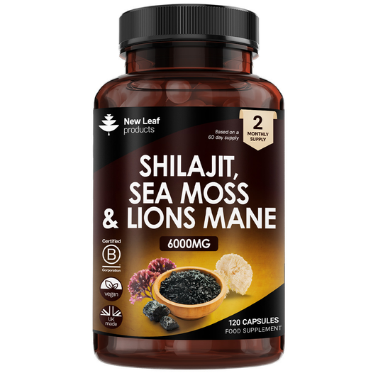 Shilajit, Sea Moss, Lion's Mane Capsules