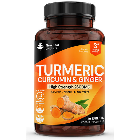 Turmeric, Curcumin, Ginger Tablets 180 Fill