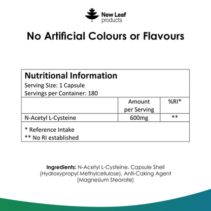 NAC N-Acetyl-Cysteine Capsules