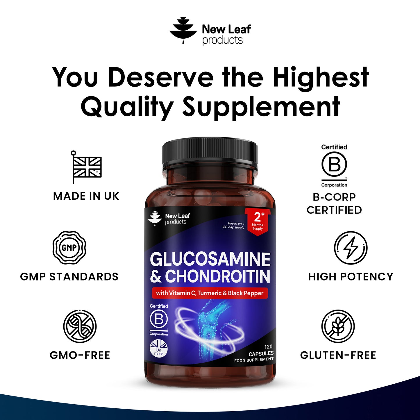 Glucosamine and Chondroitin Capsules 120 Fill