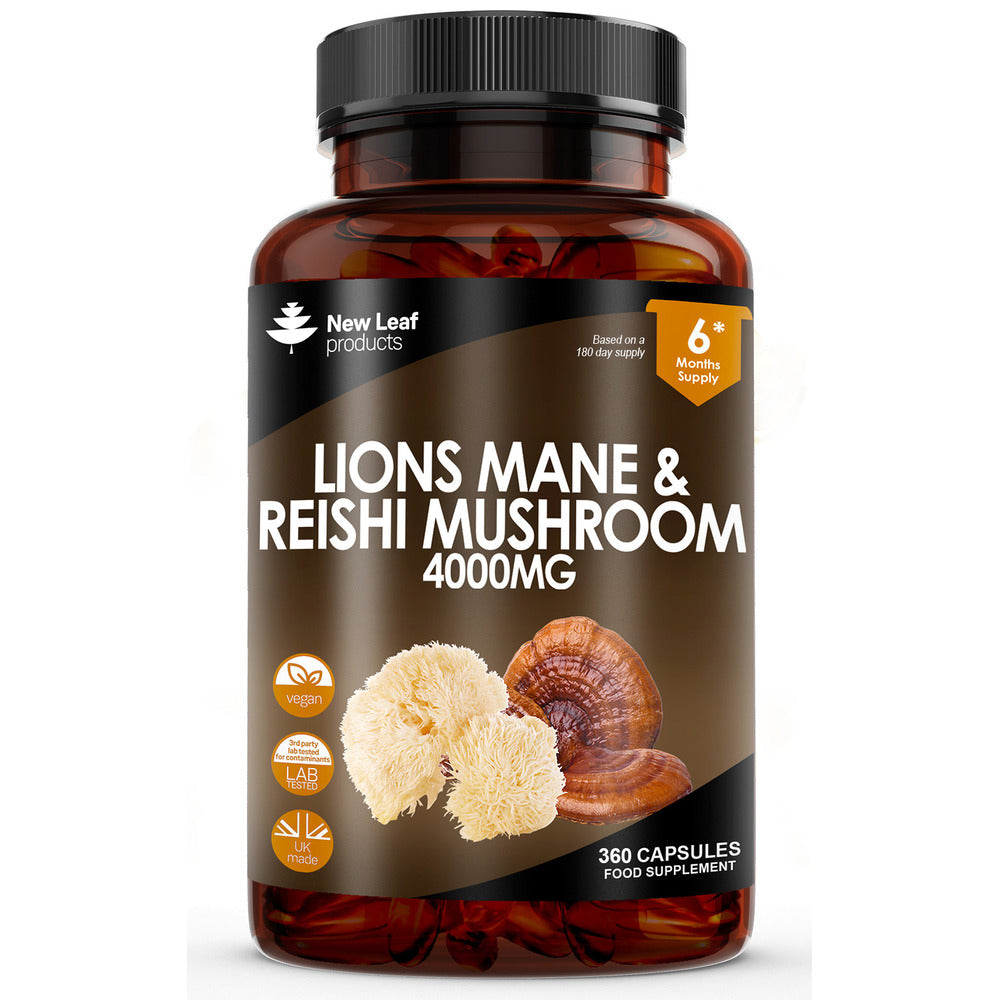 Lions Mane & Reishi Mushroom 360 Capsules