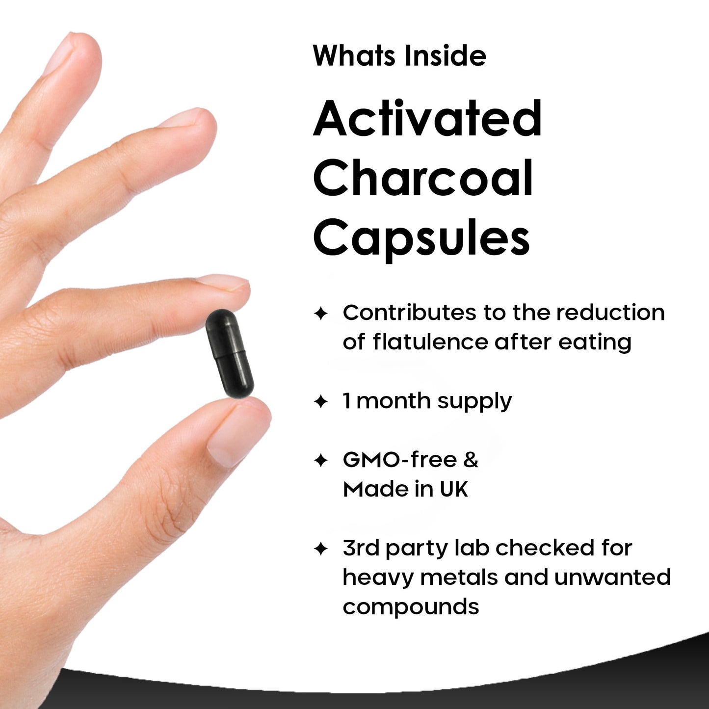 Activated Charcoal High Strength Supplement Capsules