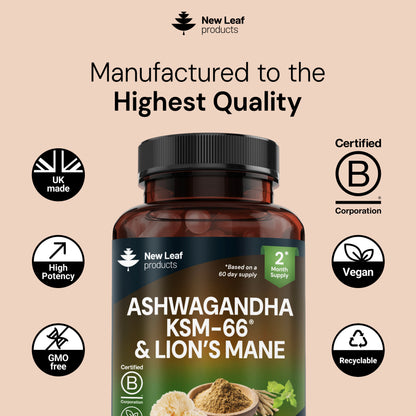 Ashwagandha Lions Mane Capsules