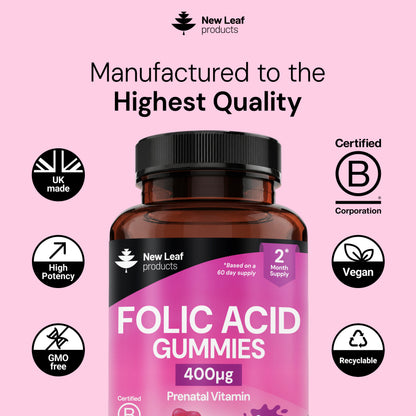 Folic Acid Prenatal Vitamin Gummies