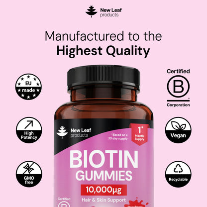 Biotin Vitamin B7 Gummies