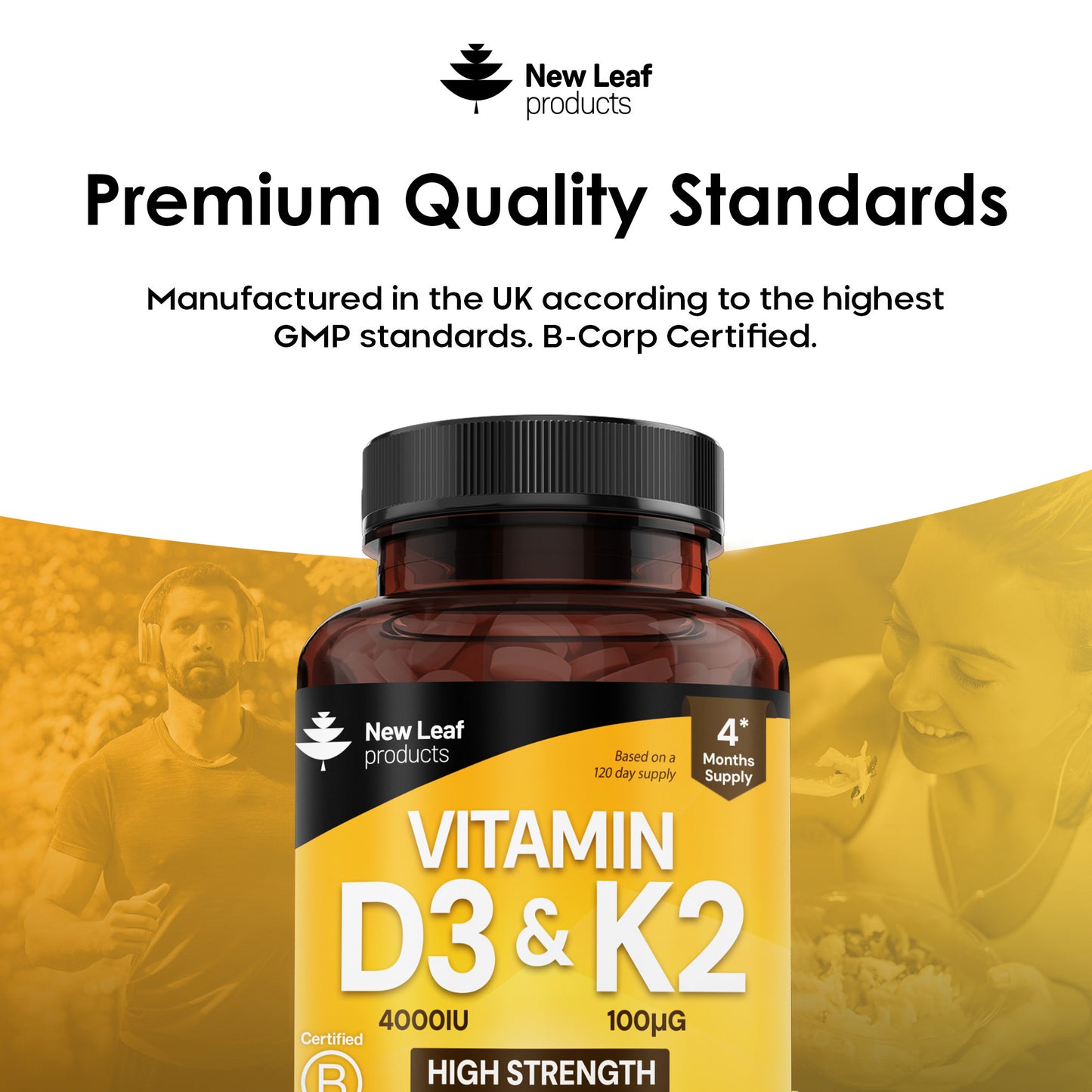 Vitamin D3 and K2 Tablets