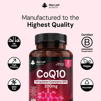 CoQ10 Ubiquinone Coenzyme Q10 Capsules