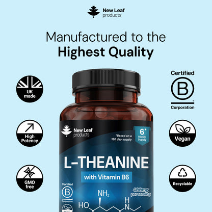 L-Theanine + Vitamin B6 | 360 Capsules