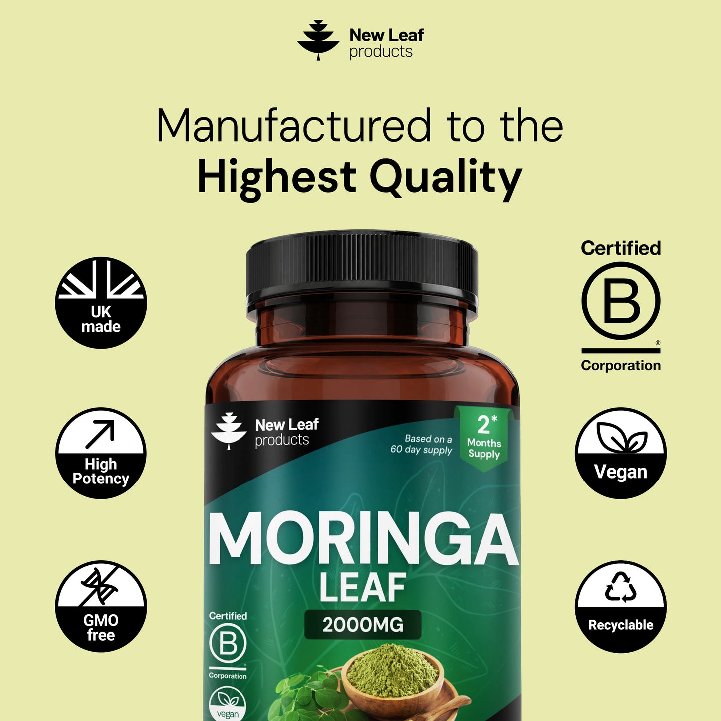 Moringa Leaf | 120 Capsules
