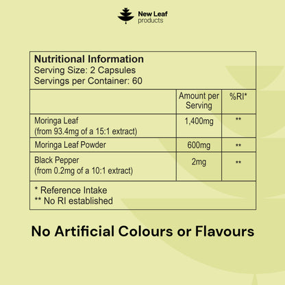 Moringa Leaf | 120 Capsules