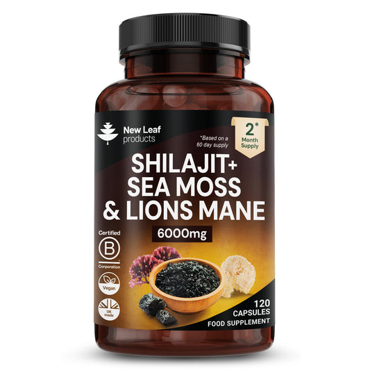 Shilajit, Sea Moss, Lion's Mane Capsules