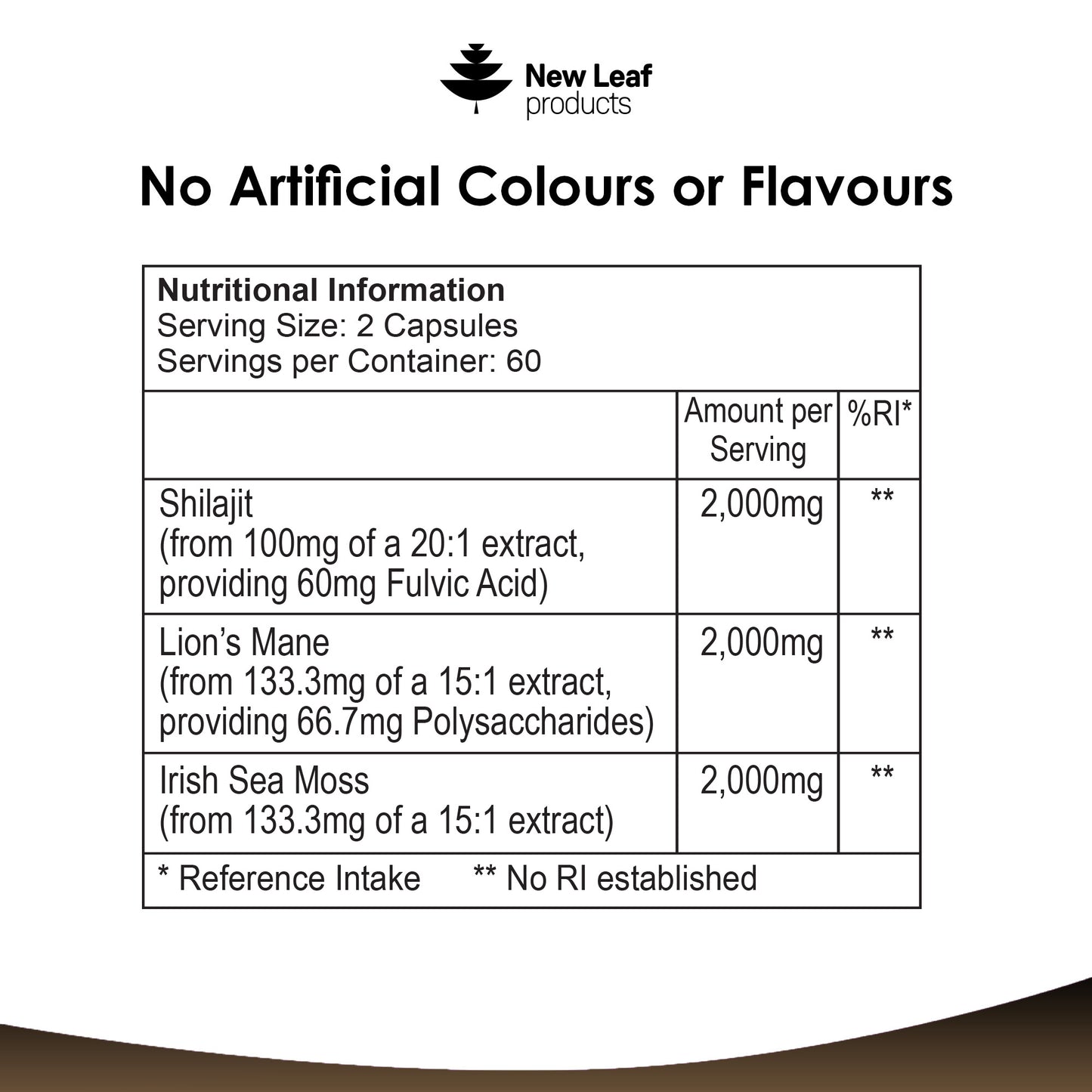 Shilajit, Sea Moss, Lion's Mane Capsules