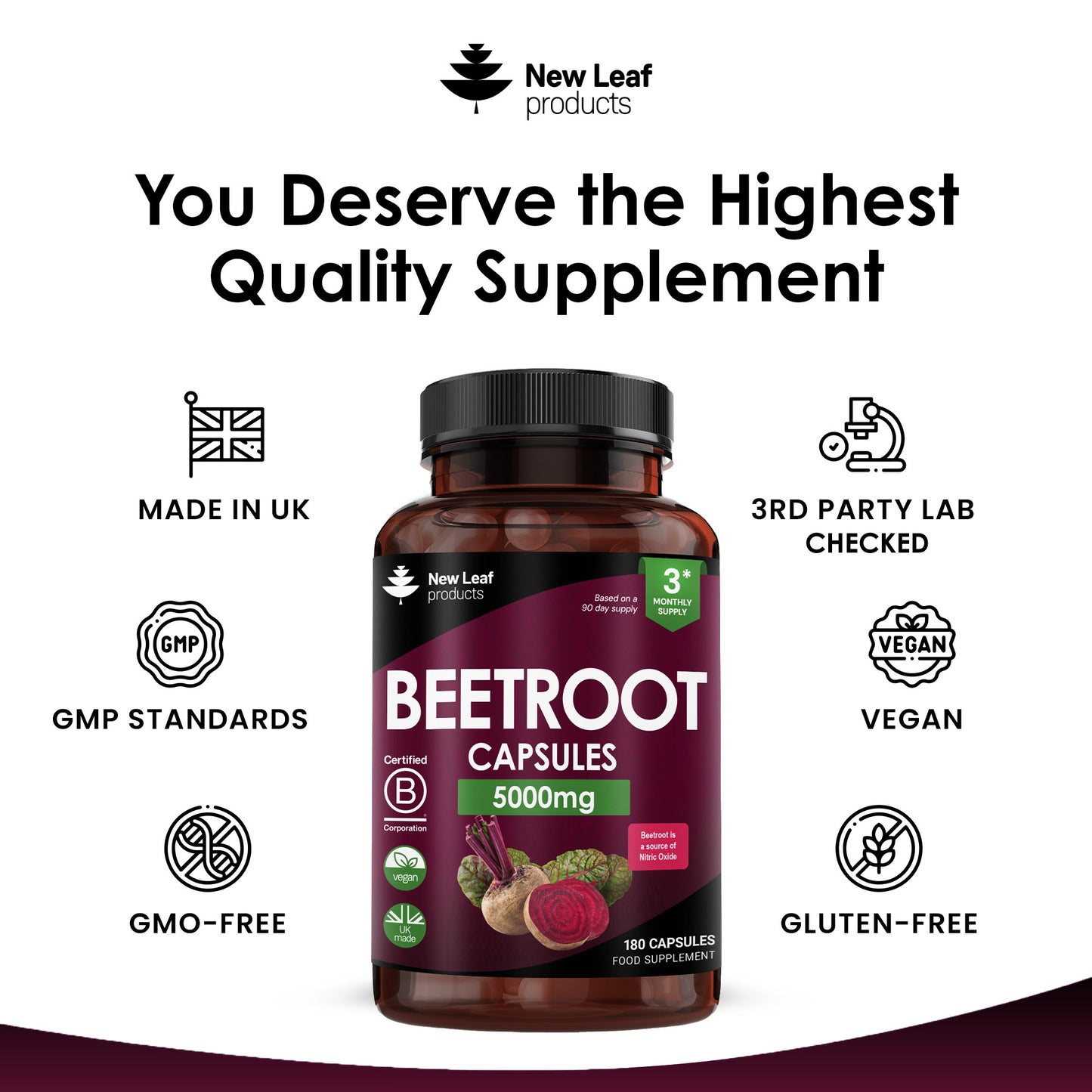 Beetroot Capsules With Black Pepper