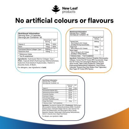 Bones & Joints Complete bundle nutritional information