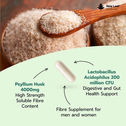 Psyllium Husk Fibre with Acidophilus Capsules