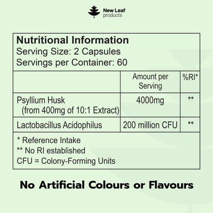 Psyllium Husk Fibre with Acidophilus Capsules