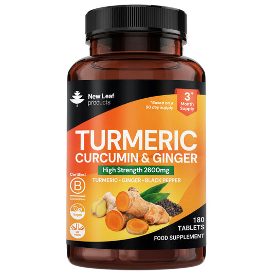 Turmeric, Curcumin & Ginger | 180 Tablets