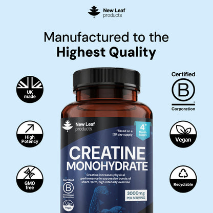 Creatine Monohydrate | 360 Tablets