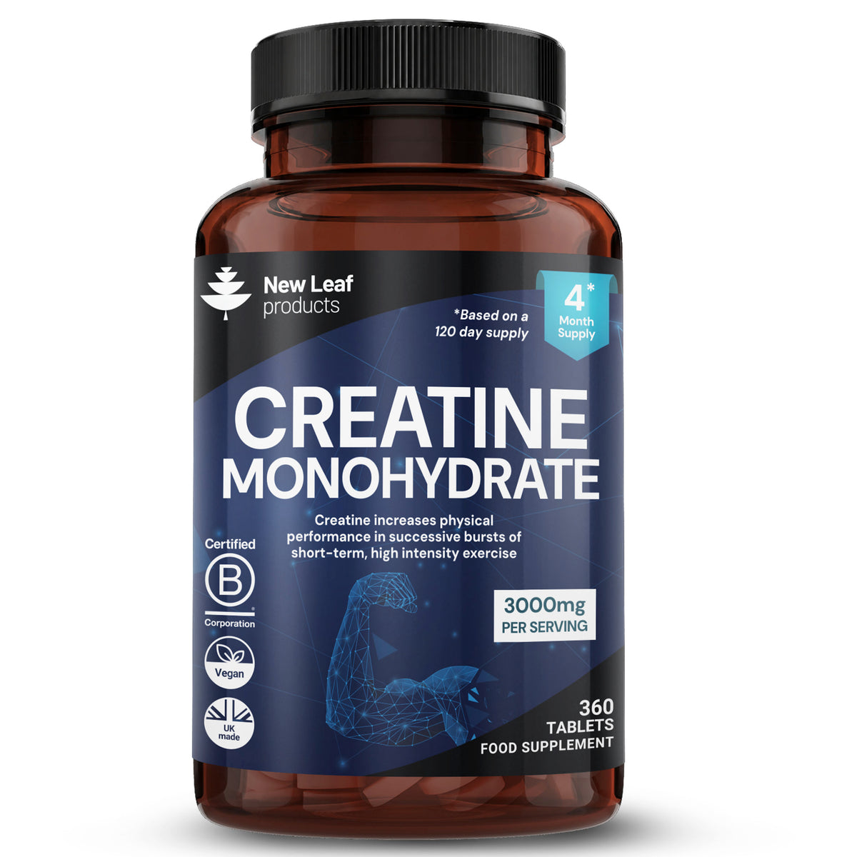 Creatine Monohydrate 360 Tablets