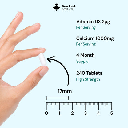 Calcium + Vitamin D | 240 Tablets