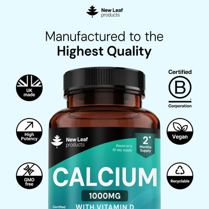 Calcium + Vitamin D | 120 Tablets