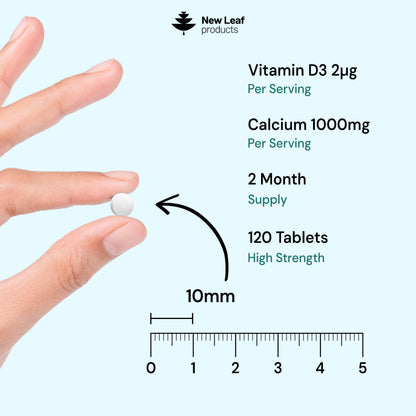 Calcium + Vitamin D | 120 Tablets
