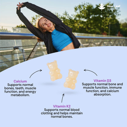 Calcium + Vitamin D3 & K2 | 60 Gummies