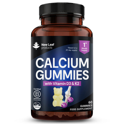 Calcium + Vitamin D3 & K2 | 60 Gummies