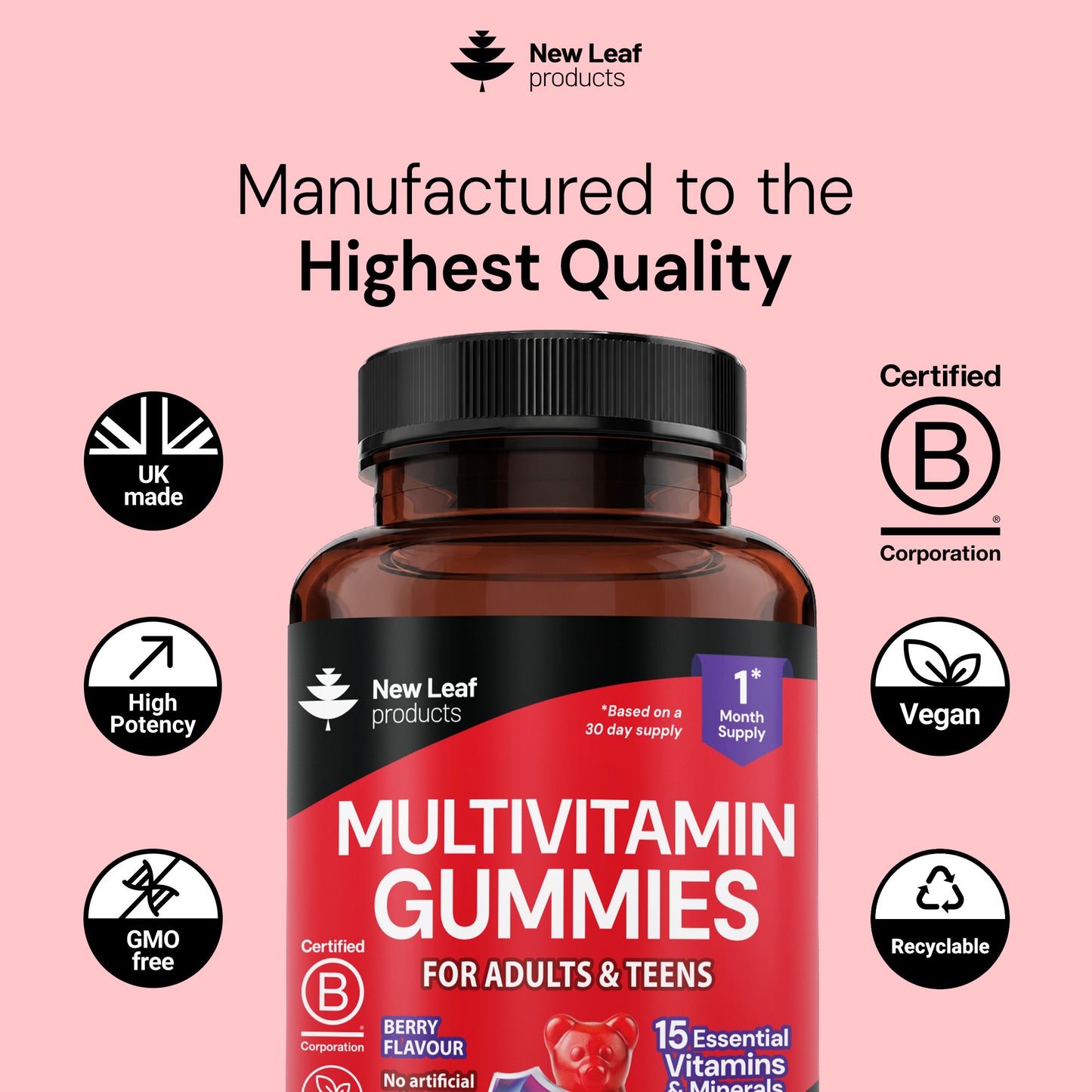 Essentials Multivitamins Minerals for Adults & Teens Gummies